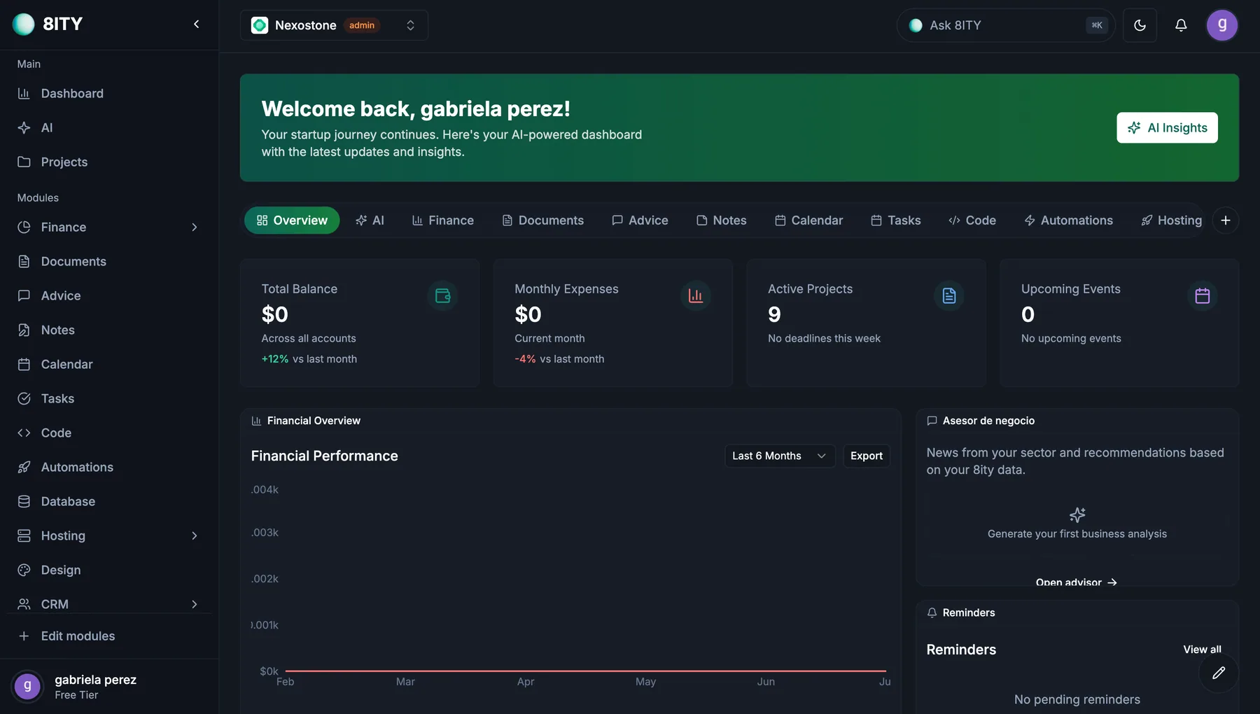 Dashboard unificado de Emille